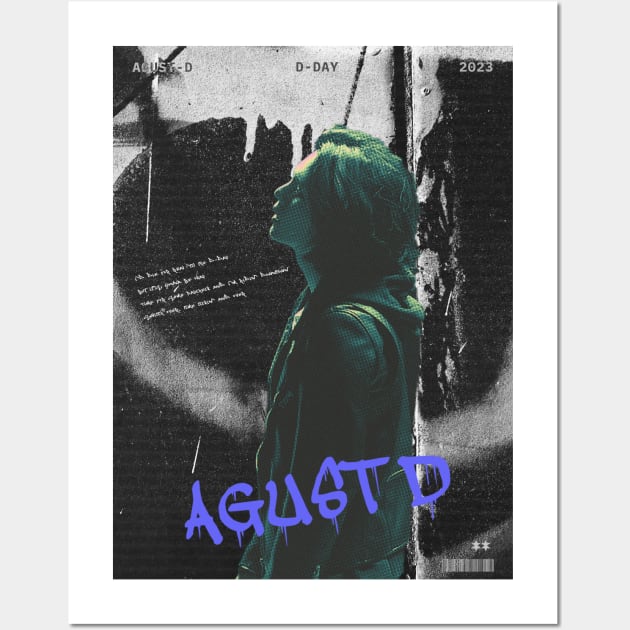 Agust D Wall Art by JUUZSUZZ